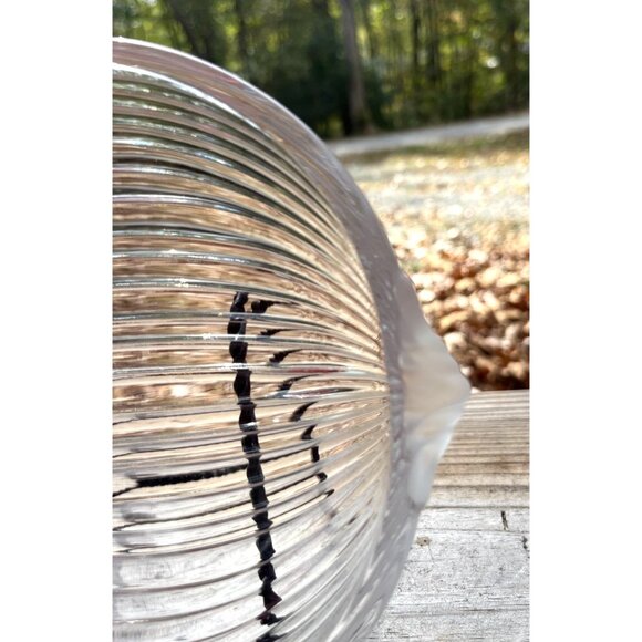 Vintage Mikasa neo Classic Glass Plate With Frosted & Ribbed Accents 7 in - Picture 3 of 11